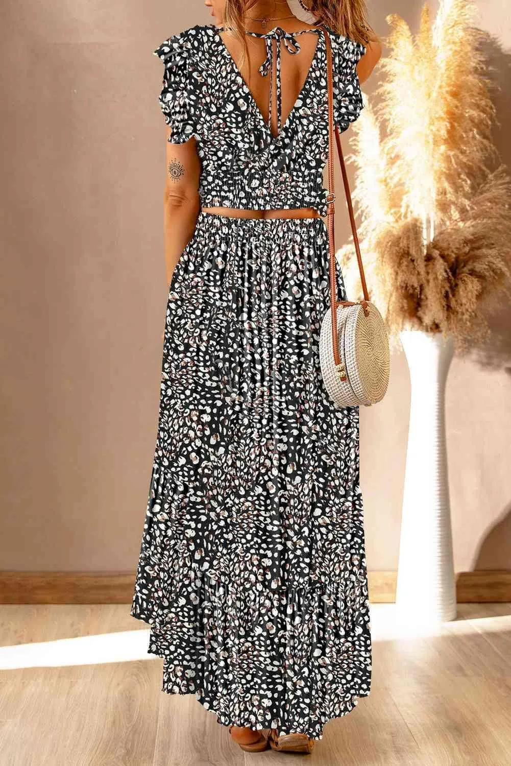 Summer Forever Maxi Skirt and Crop Top Set