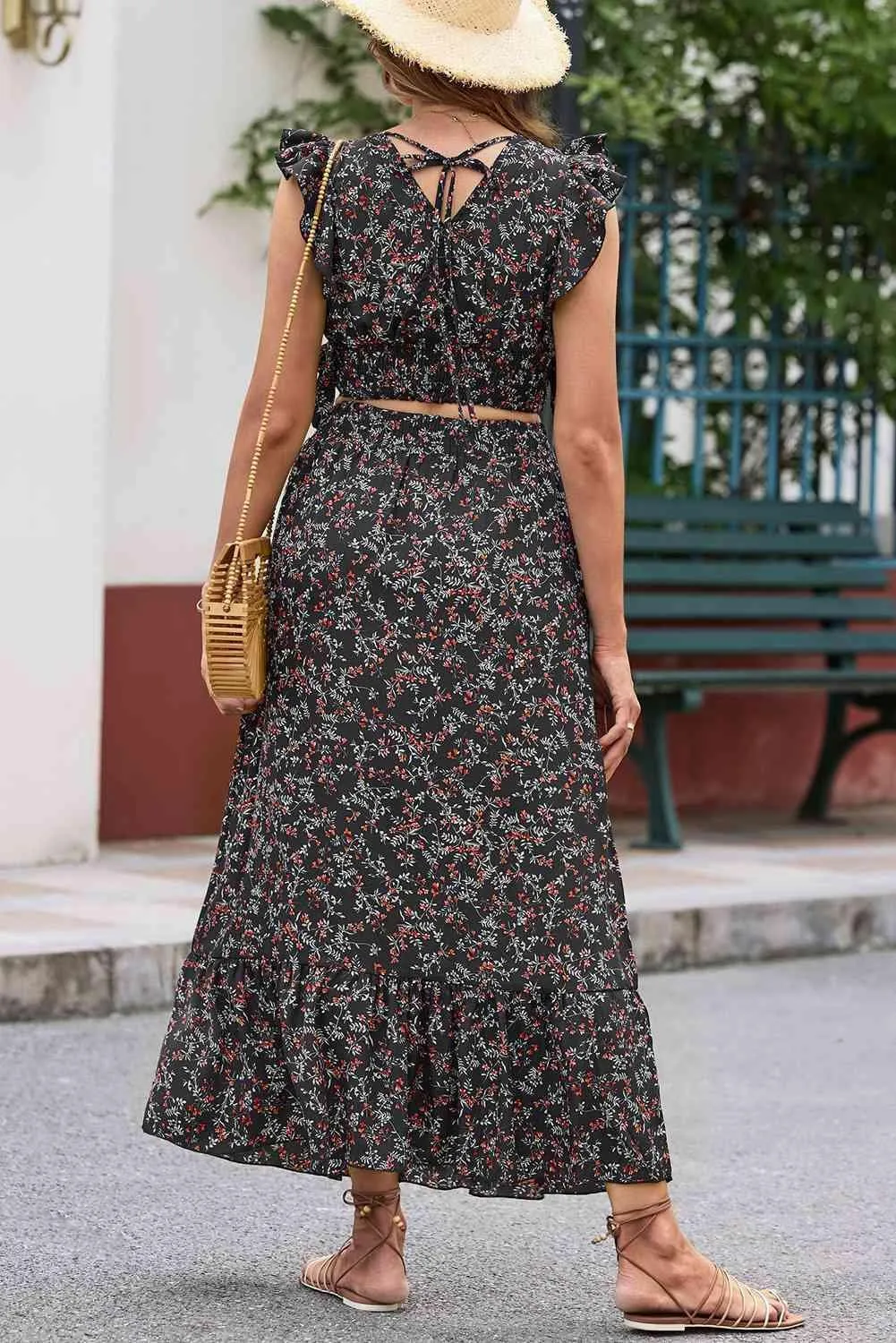 Summer Forever Maxi Skirt and Crop Top Set