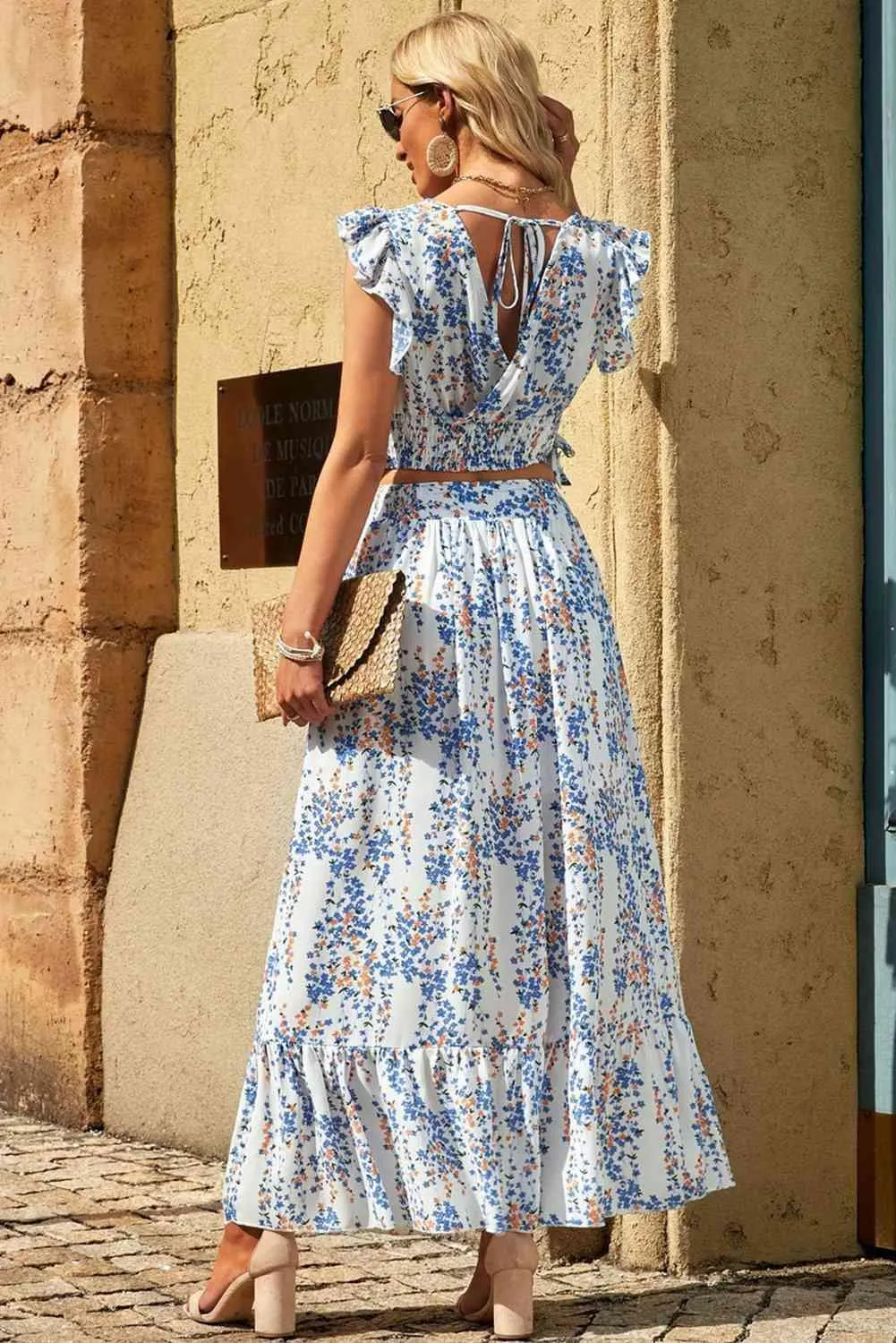 Summer Forever Maxi Skirt and Crop Top Set