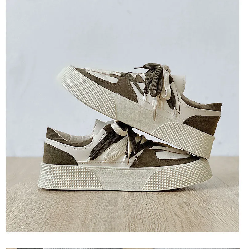 Summer New Trendy Style Cool Geometric Design Sneakers for Men Sporty Skate Boarding Shoes for Men Street Fashion