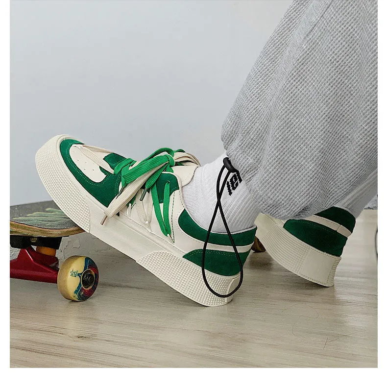 Summer New Trendy Style Cool Geometric Design Sneakers for Men Sporty Skate Boarding Shoes for Men Street Fashion