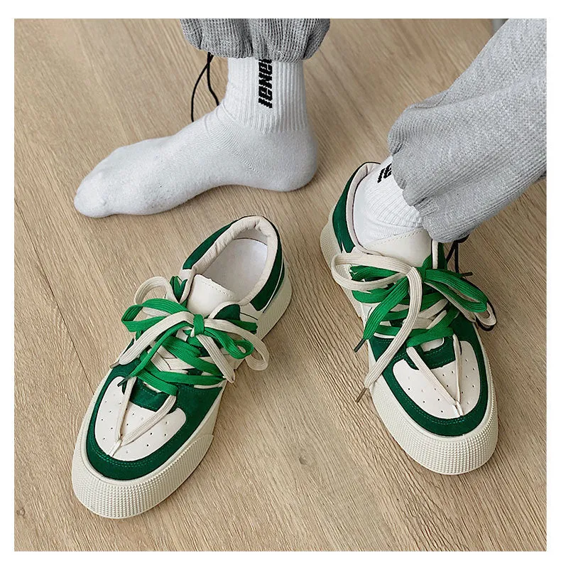 Summer New Trendy Style Cool Geometric Design Sneakers for Men Sporty Skate Boarding Shoes for Men Street Fashion