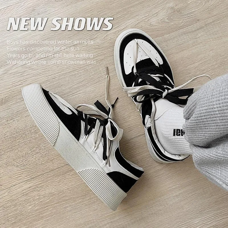 Summer New Trendy Style Cool Geometric Design Sneakers for Men Sporty Skate Boarding Shoes for Men Street Fashion