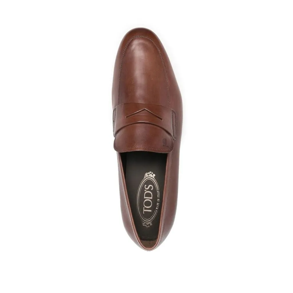 TODS Driver Liscio Loafer BROWN