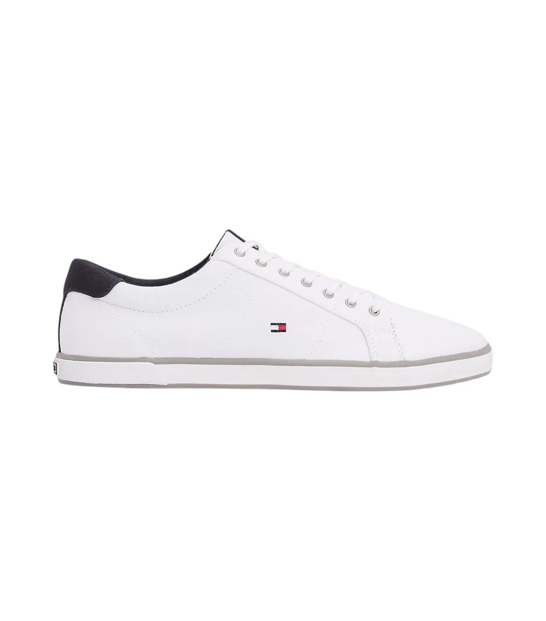 Tommy Hilfiger Wit Sneaker Van Canvas Met Veters