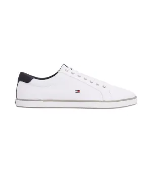 Tommy Hilfiger Wit Sneaker Van Canvas Met Veters