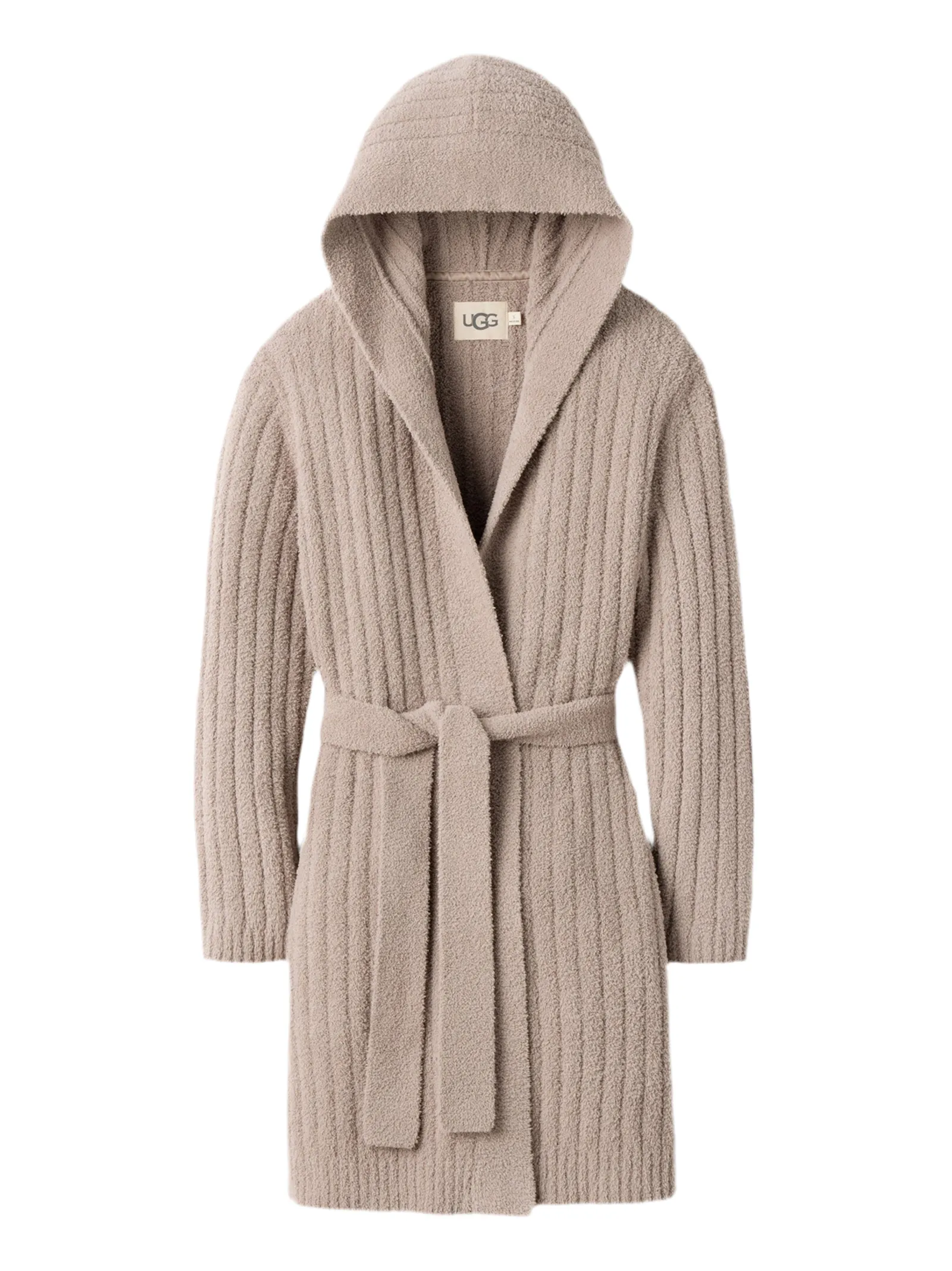 UGG Amari Robe Rib in Granite