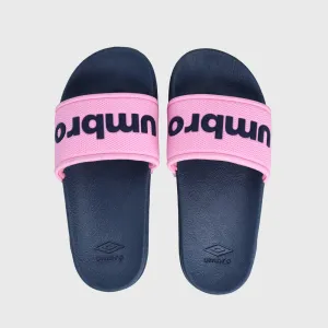 Umbro Kids Rubberised Slide Black/Pink _ 182111 _ Blue