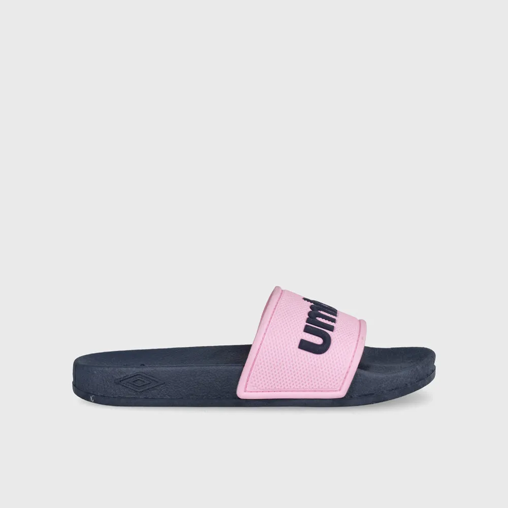 Umbro Kids Rubberised Slide Black/Pink _ 182111 _ Blue