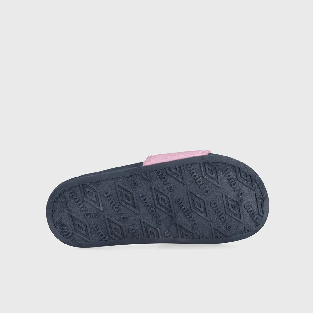 Umbro Kids Rubberised Slide Black/Pink _ 182111 _ Blue
