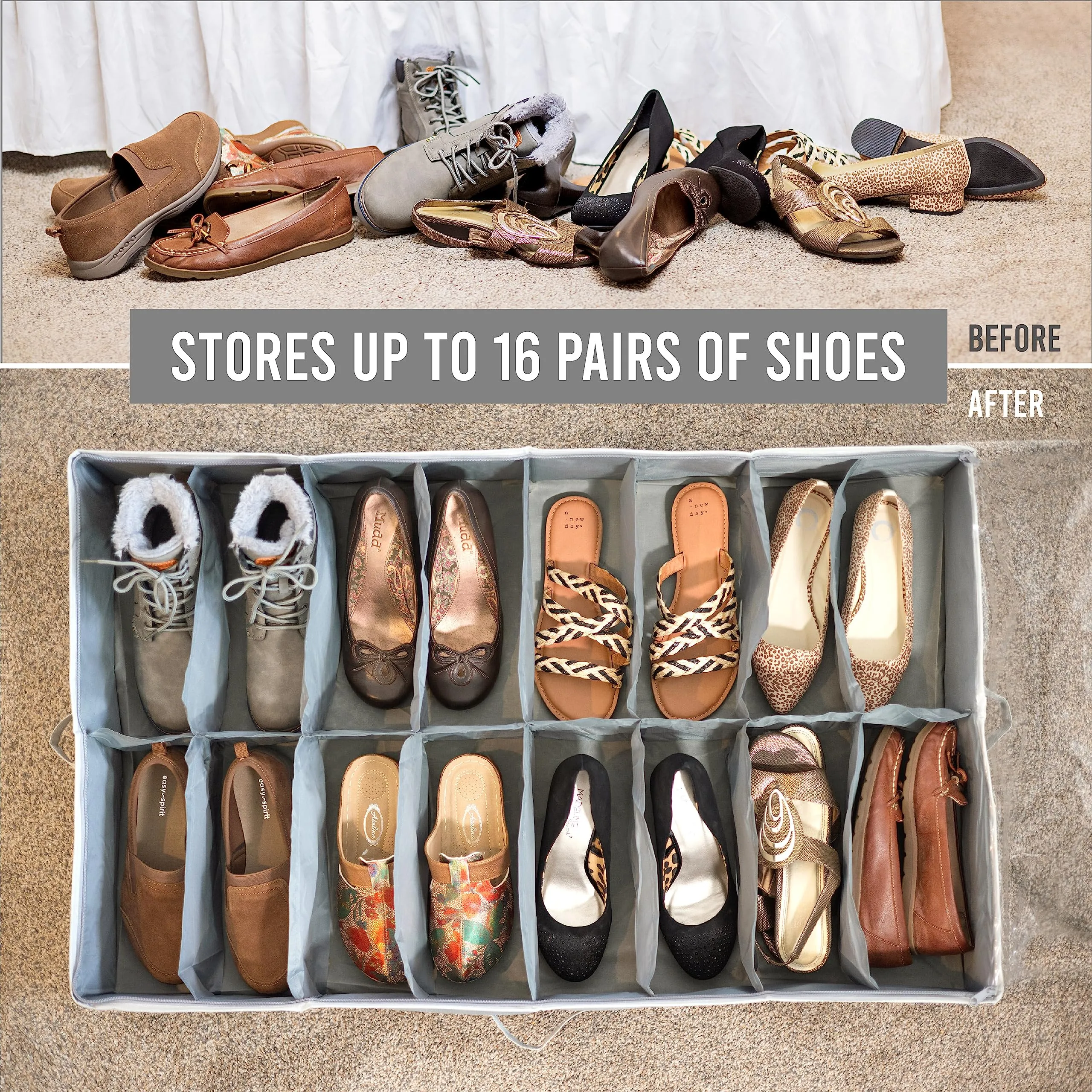Under Bed Shoe Storage Organizer