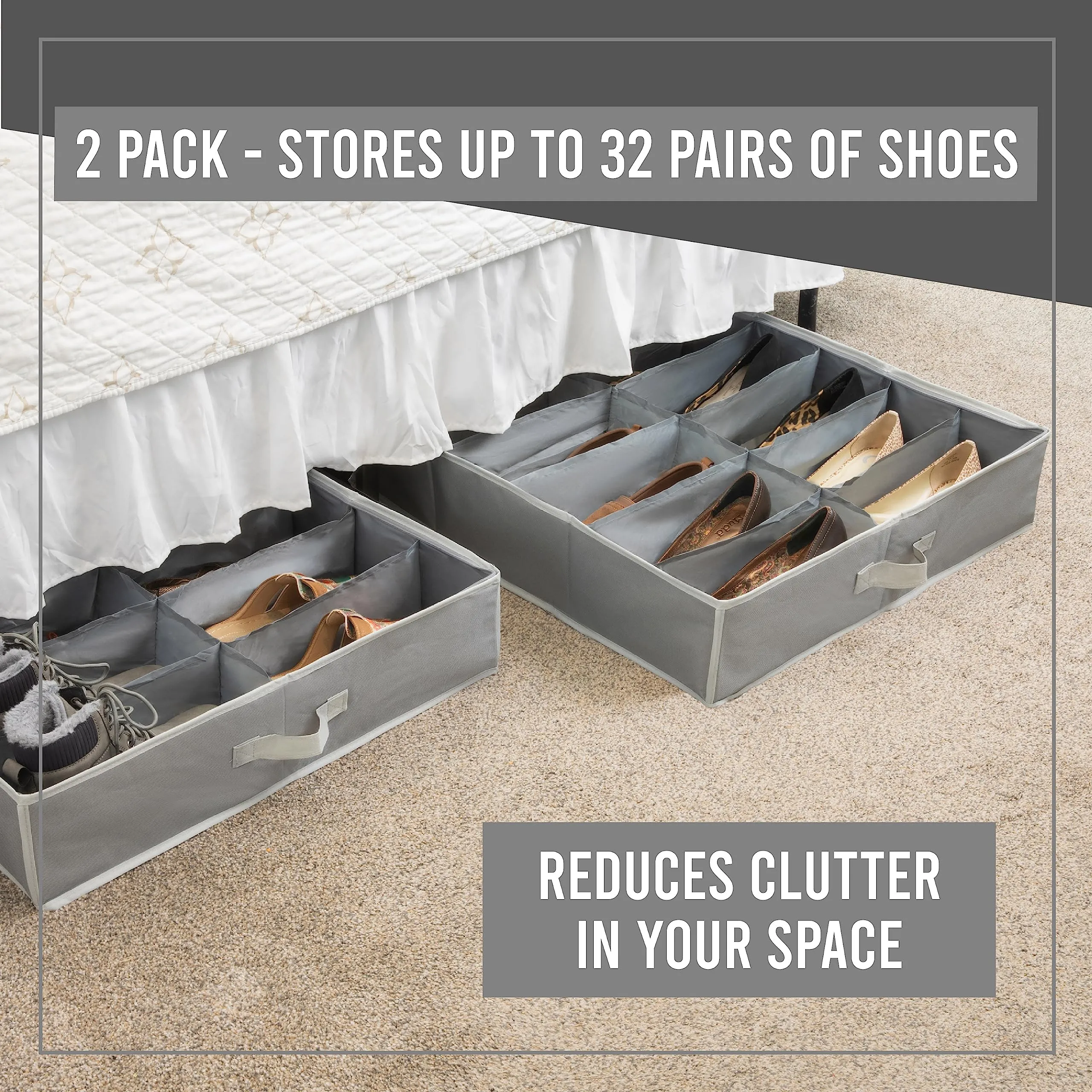 Under Bed Shoe Storage Organizer