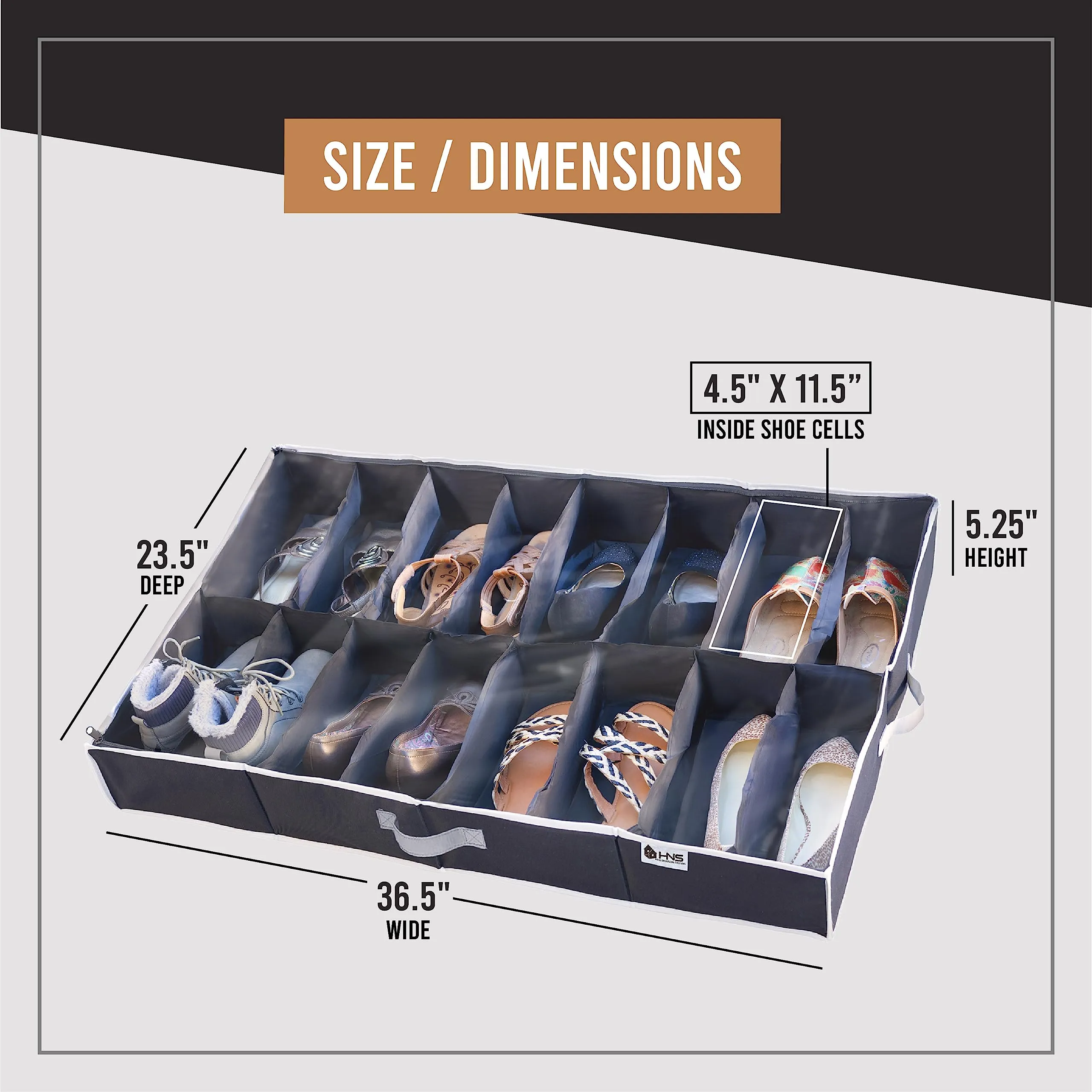 Under Bed Shoe Storage Organizer