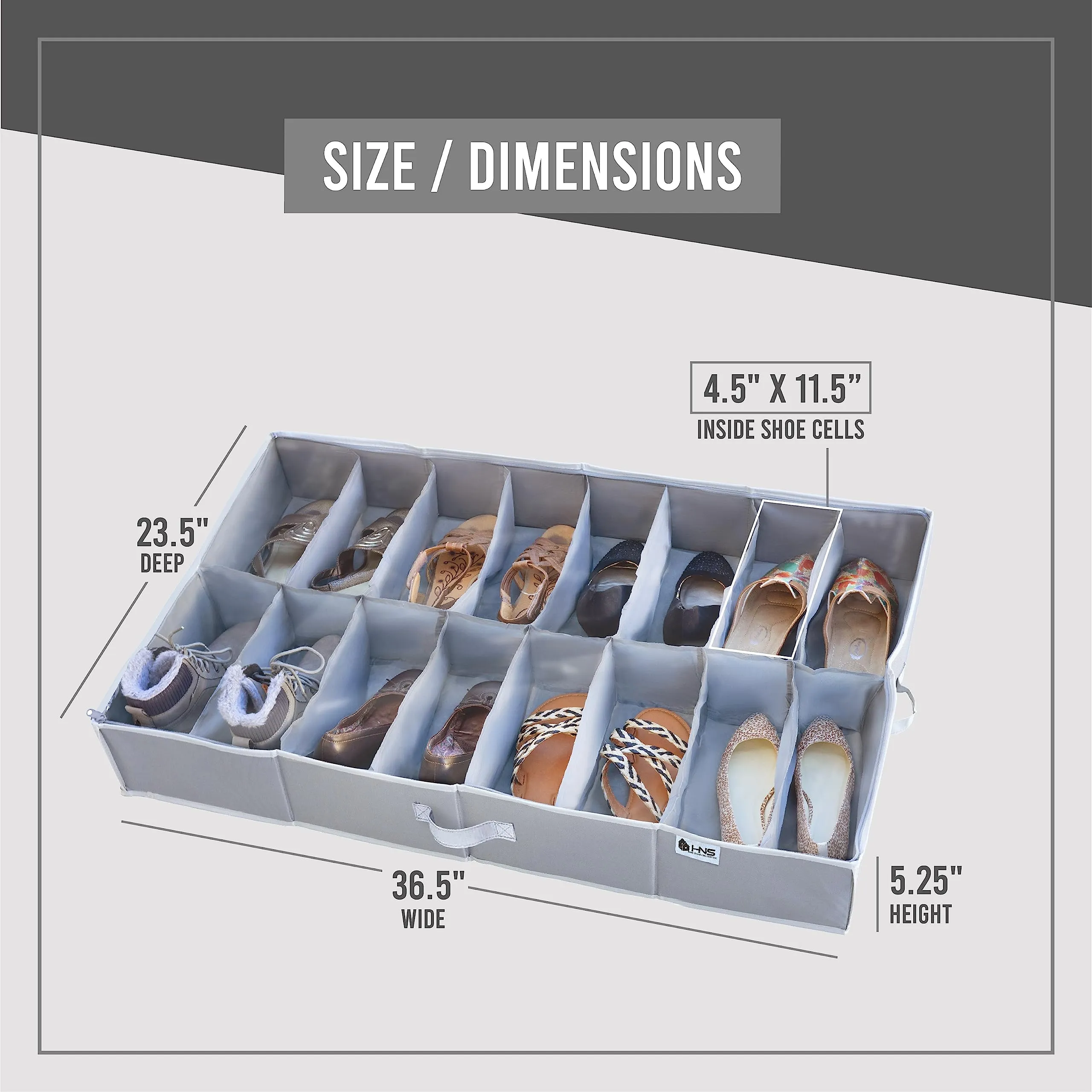 Under Bed Shoe Storage Organizer