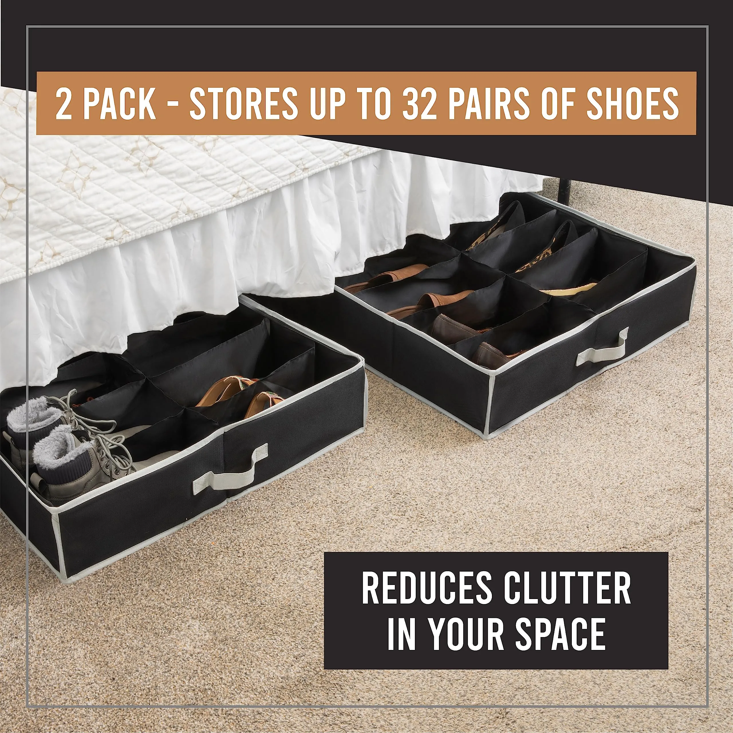 Under Bed Shoe Storage Organizer