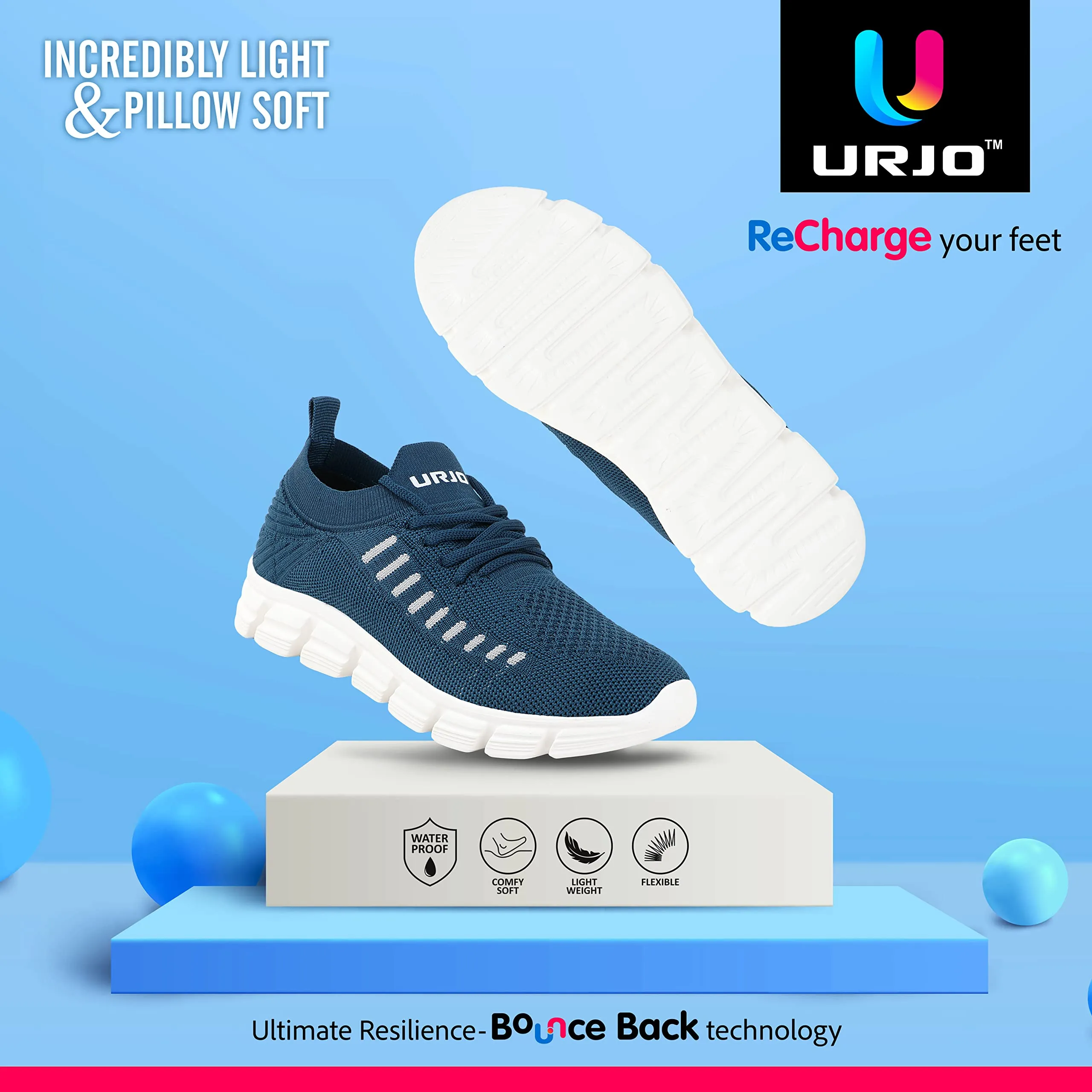 URJO Unisex Kids Shoes, Peter, D Blue, 13