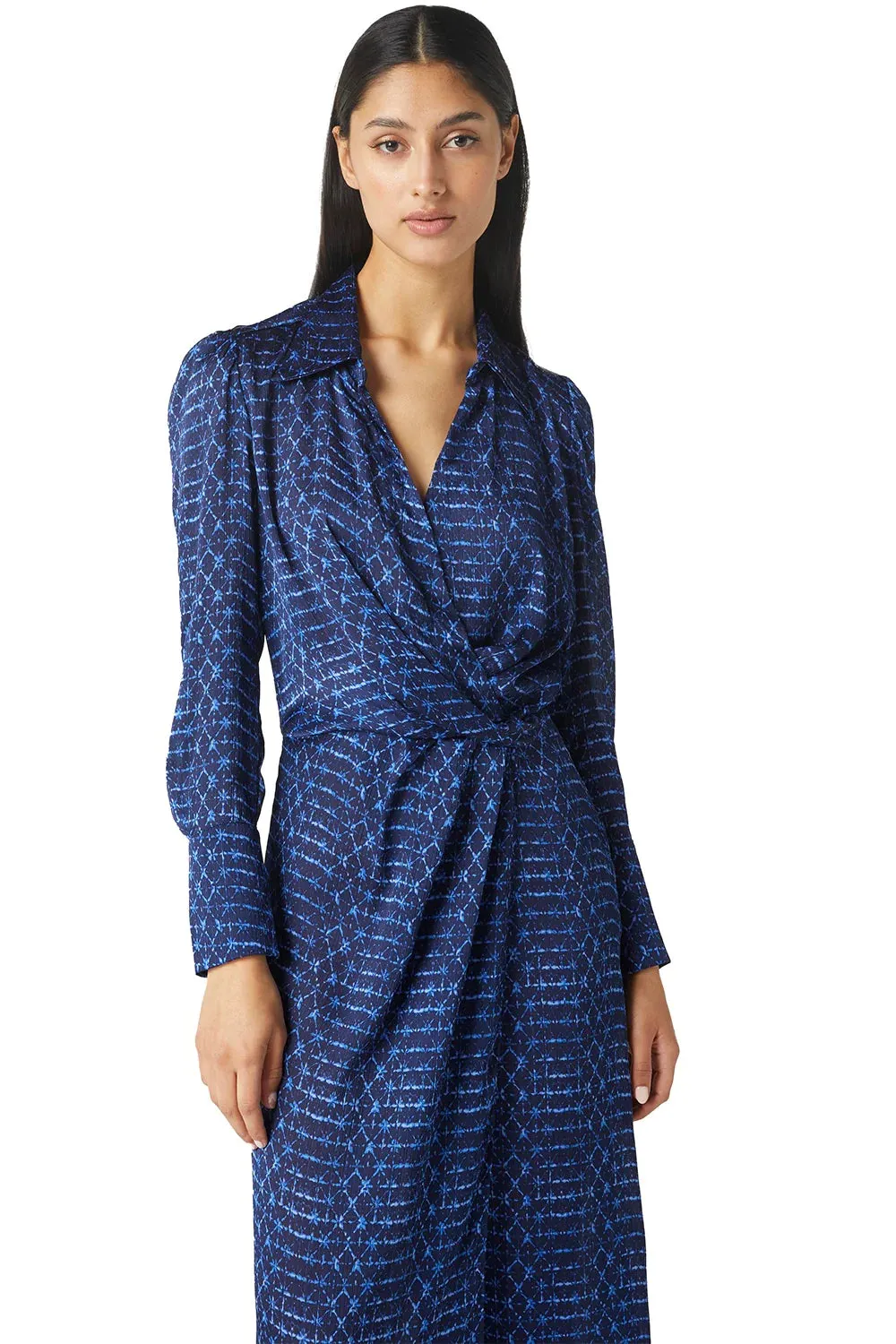 Valentina Dress - Midnight Shibori