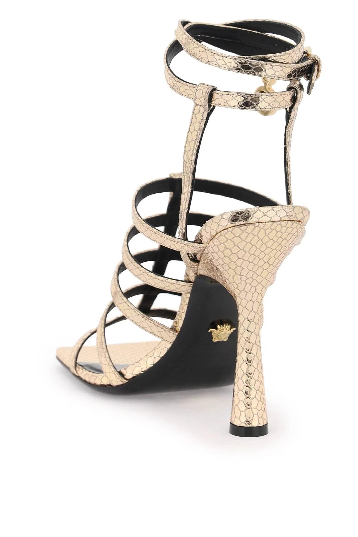 Versace lycia structure sandals 1013215 1A10001 CHAMPAGNE VERSACE GOLD