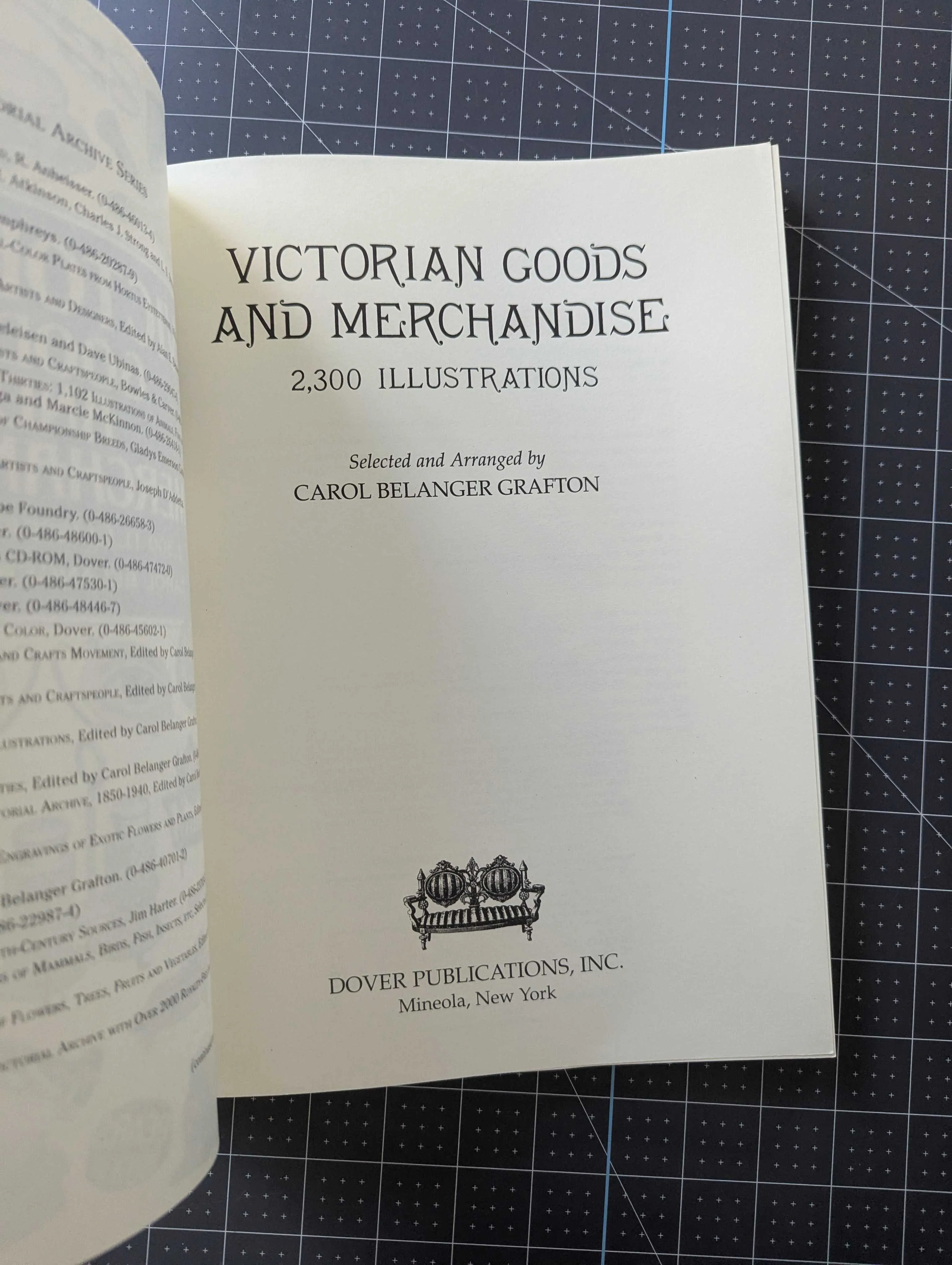 Victorian Goods and Merchandise: 2,300 Illustrations - by Carol Belanger Grafton - Ships Free