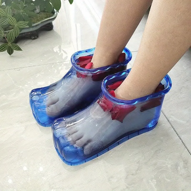 Water-Saving Foot Bath Slippers - Wearable Spa Pedicure Basin Shoes