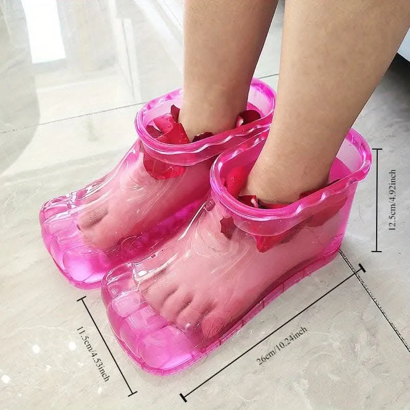 Water-Saving Foot Bath Slippers - Wearable Spa Pedicure Basin Shoes