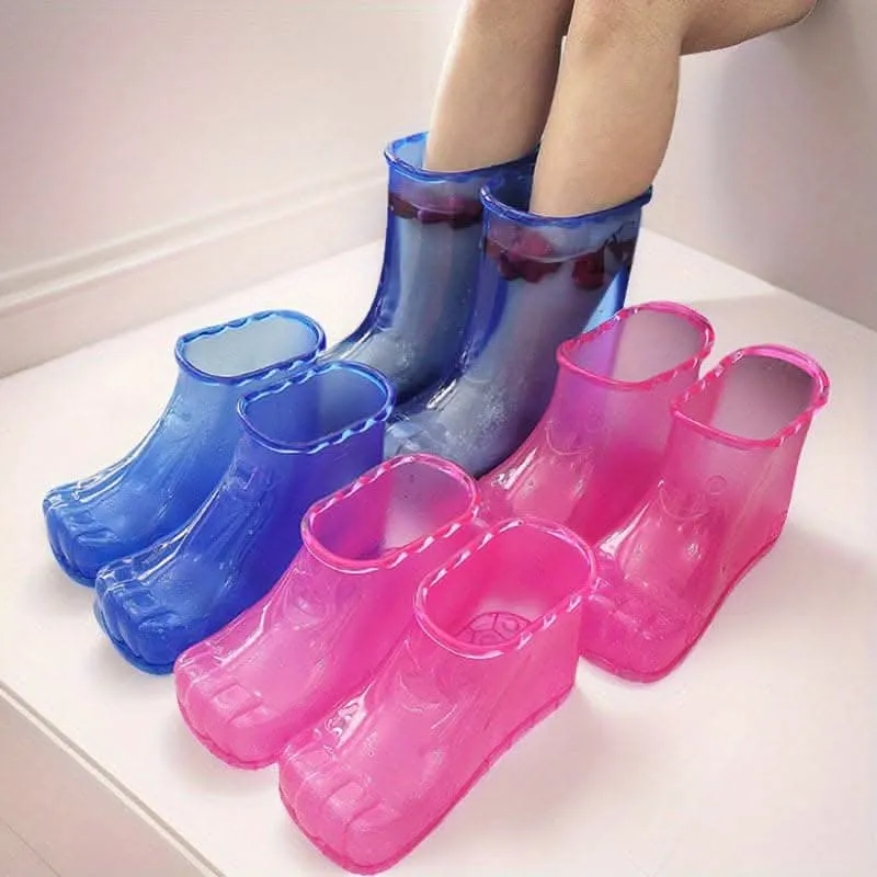 Water-Saving Foot Bath Slippers - Wearable Spa Pedicure Basin Shoes