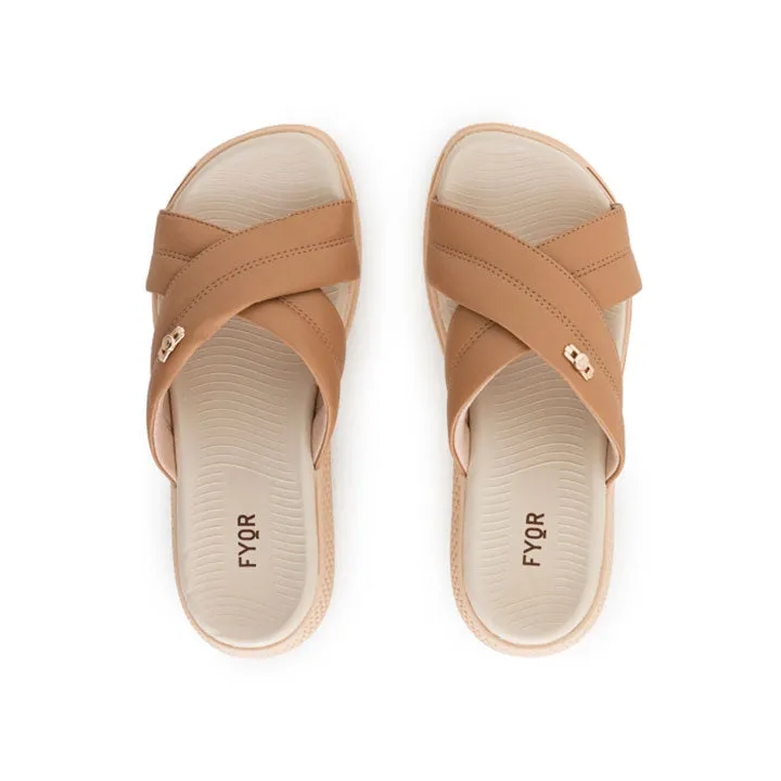 Wide Cross Strap Sandal BRM 022