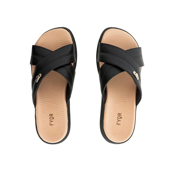 Wide Cross Strap Sandal BRM 022