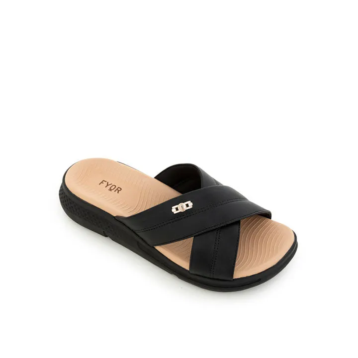 Wide Cross Strap Sandal BRM 022