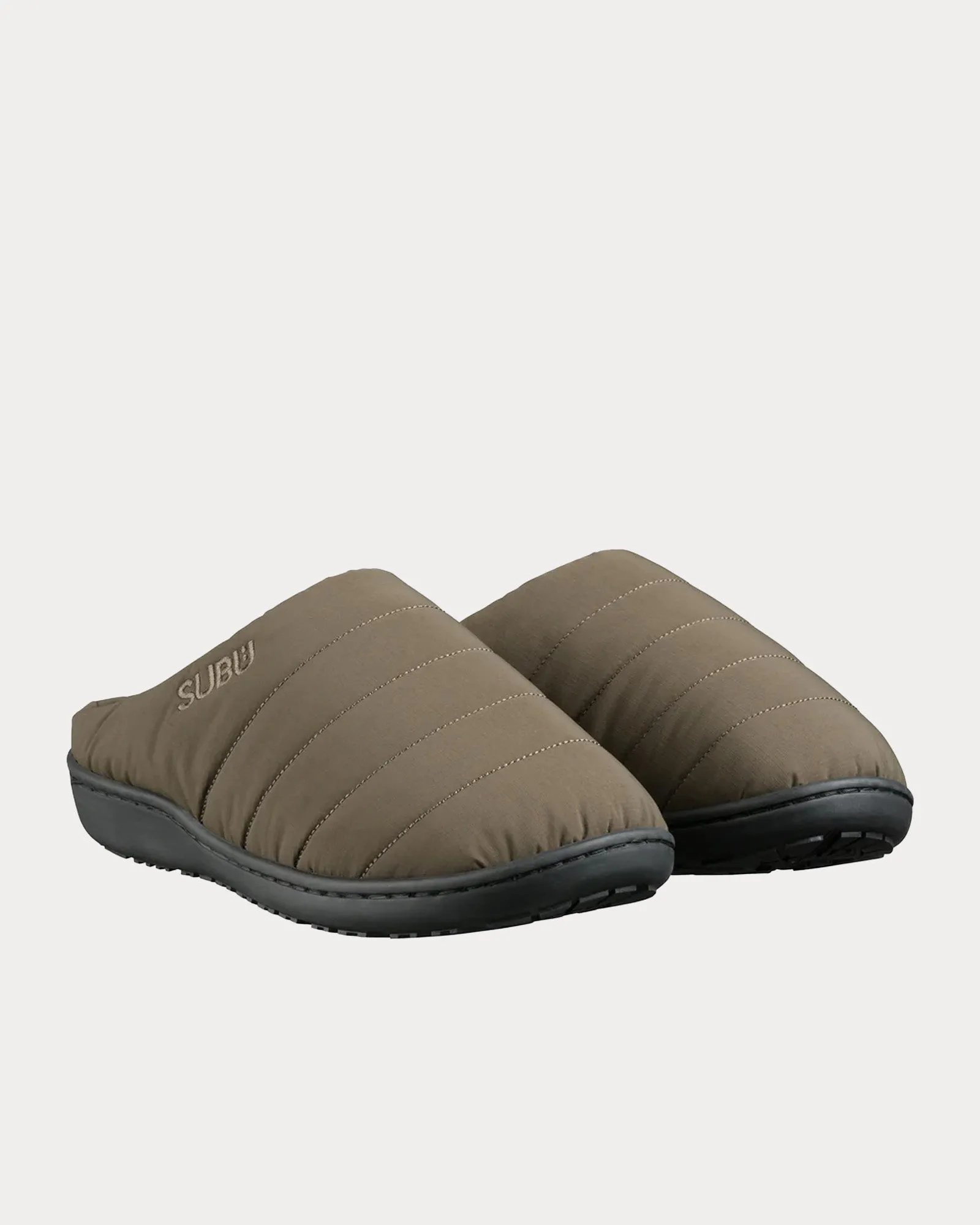 Winter Quilted Khaki Sandals