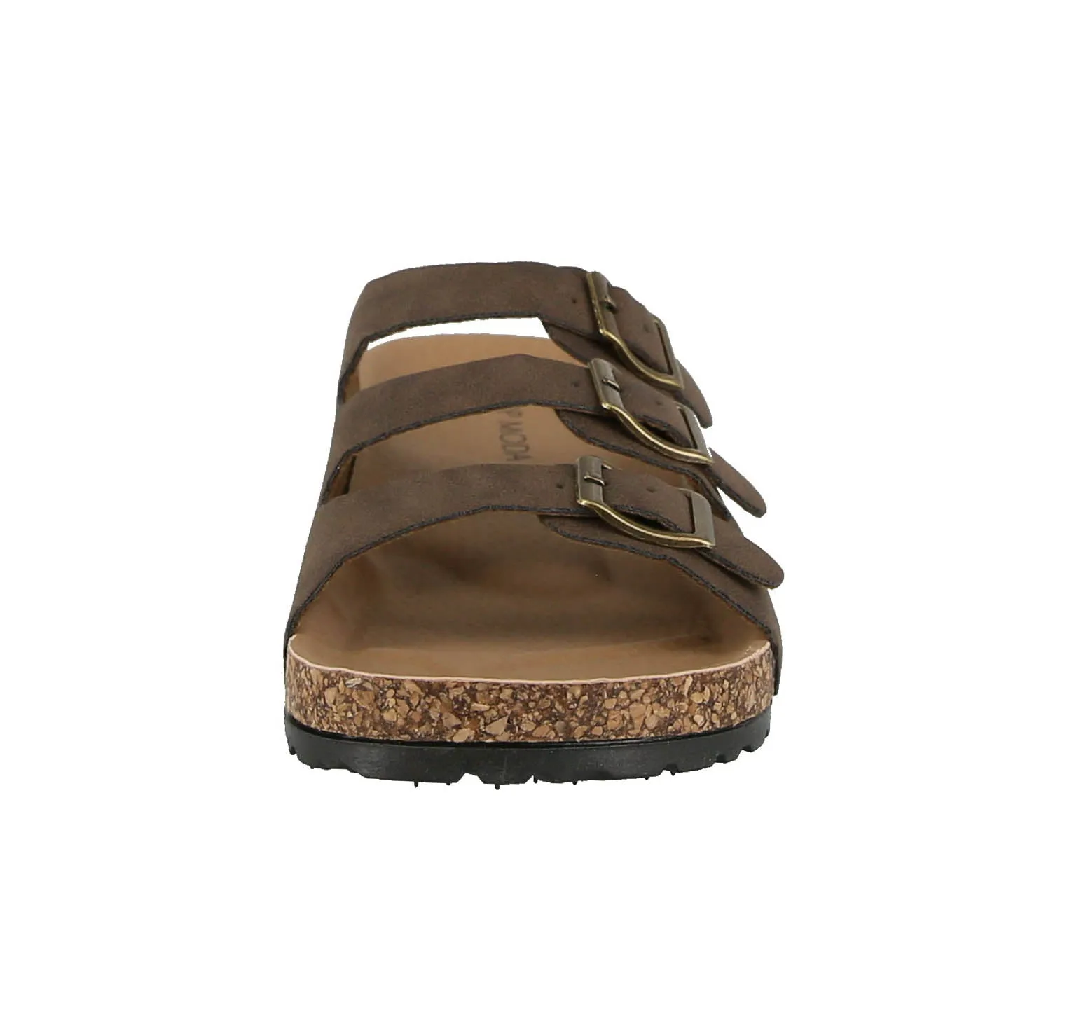 WOMAN'S SHOES MOCHA PU LEATHER SANDALS MARS-8