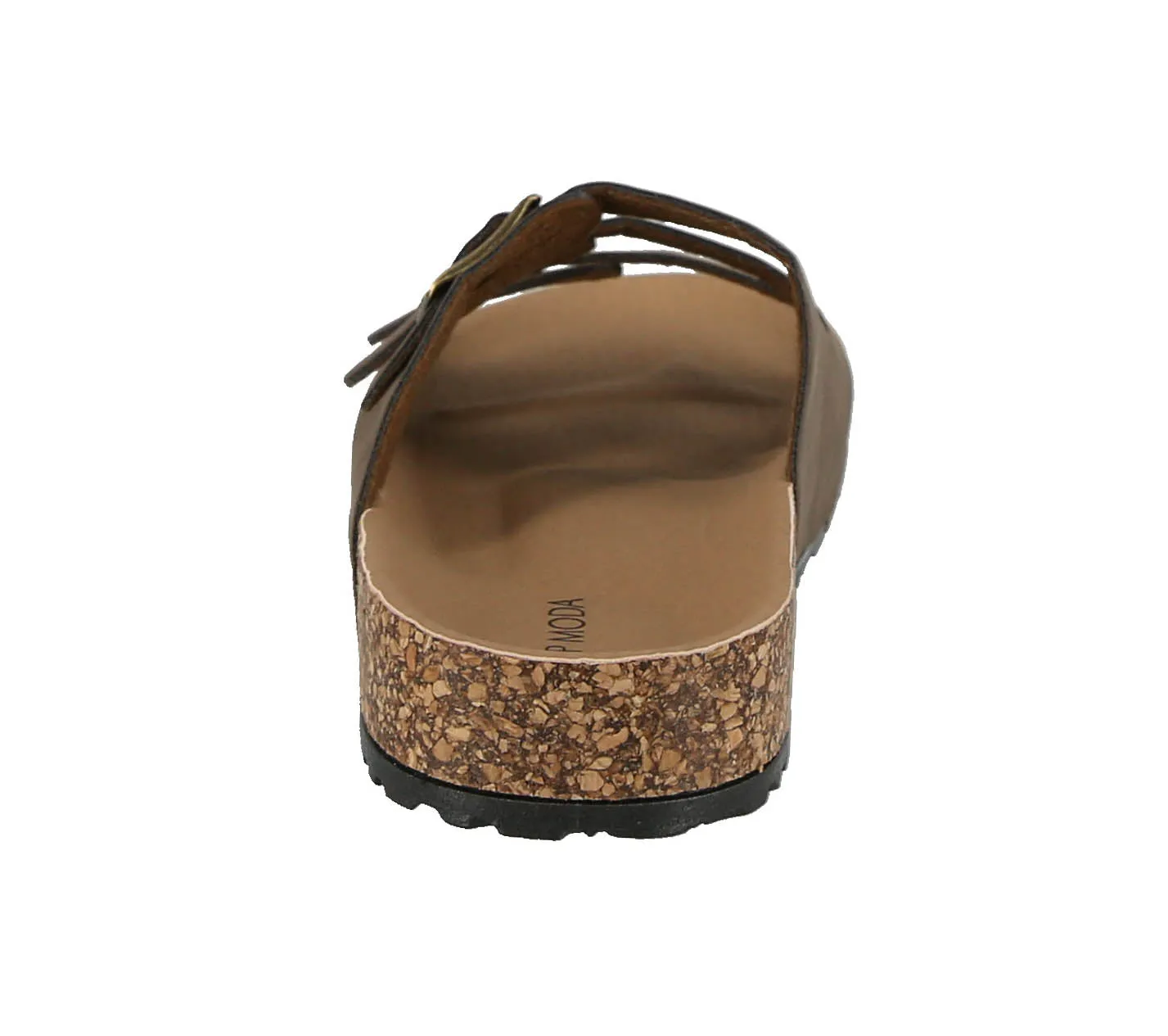 WOMAN'S SHOES MOCHA PU LEATHER SANDALS MARS-8