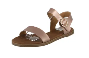 WOMAN'S SHOES ROSE GOLD PU LEATHER SANDALS MILD-68