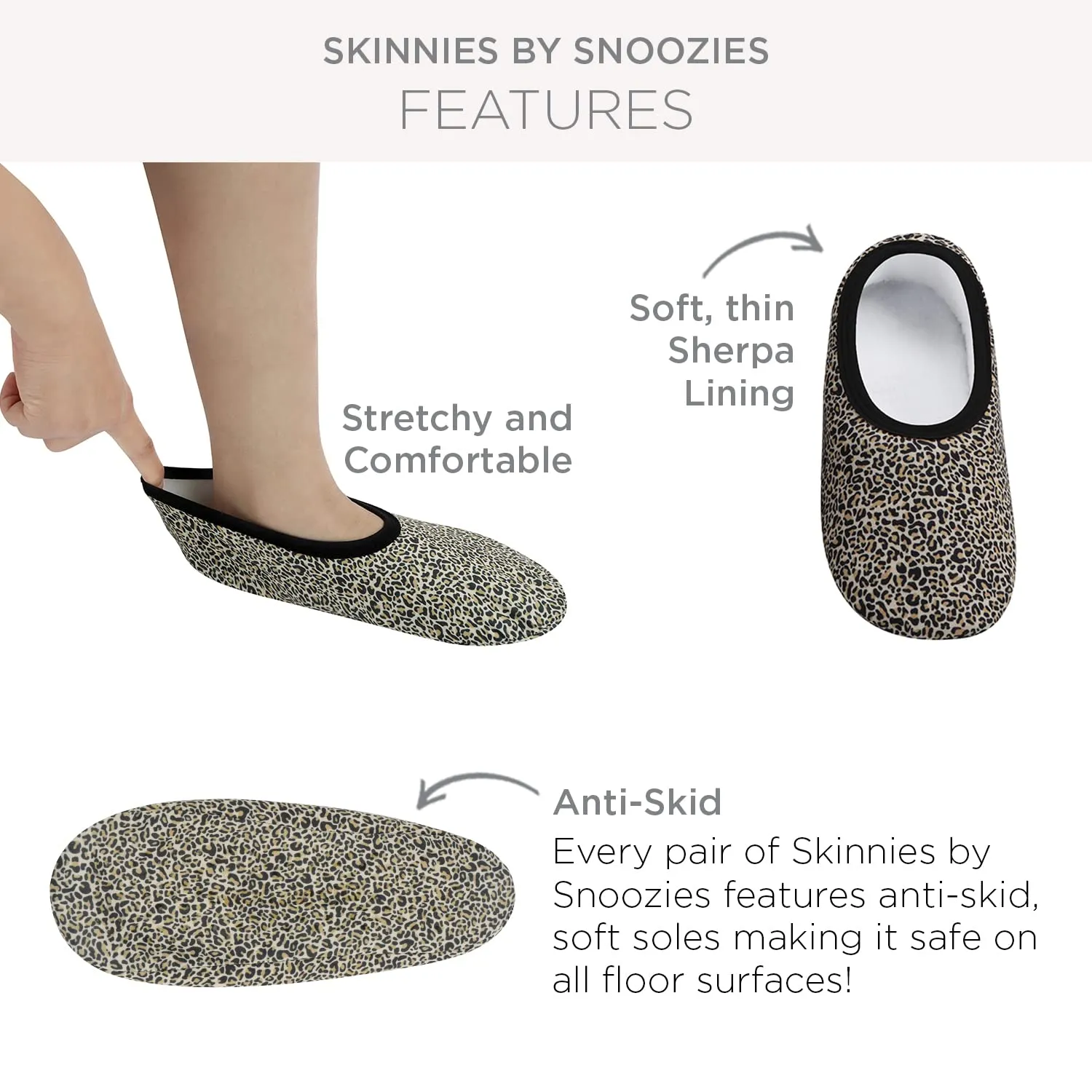 Womens Flamingo Skinnies With Travel Pouch Slippers