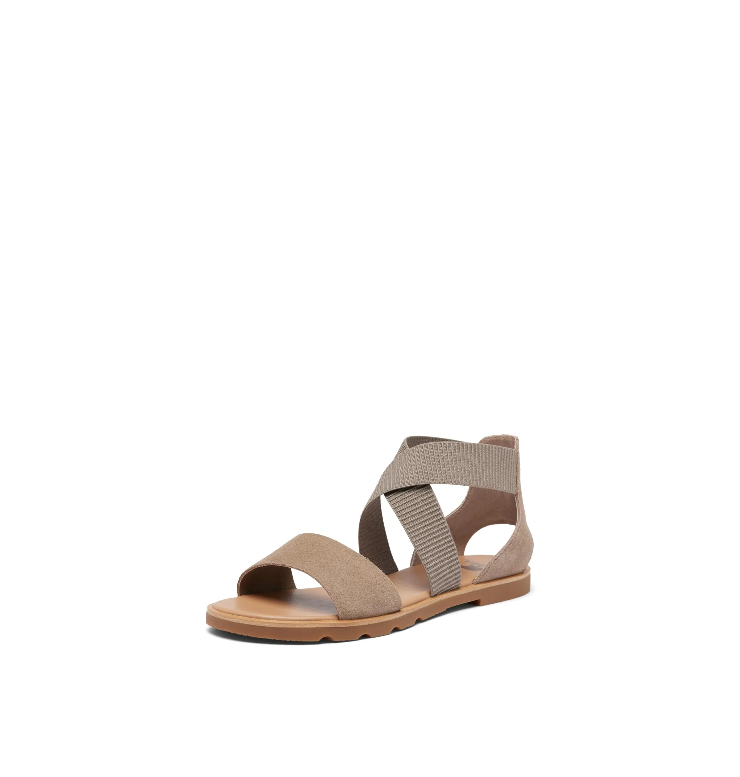 Women's Shoes Sorel ELLA III Strappy Leather Sandals 2069701240 ASH BROWN