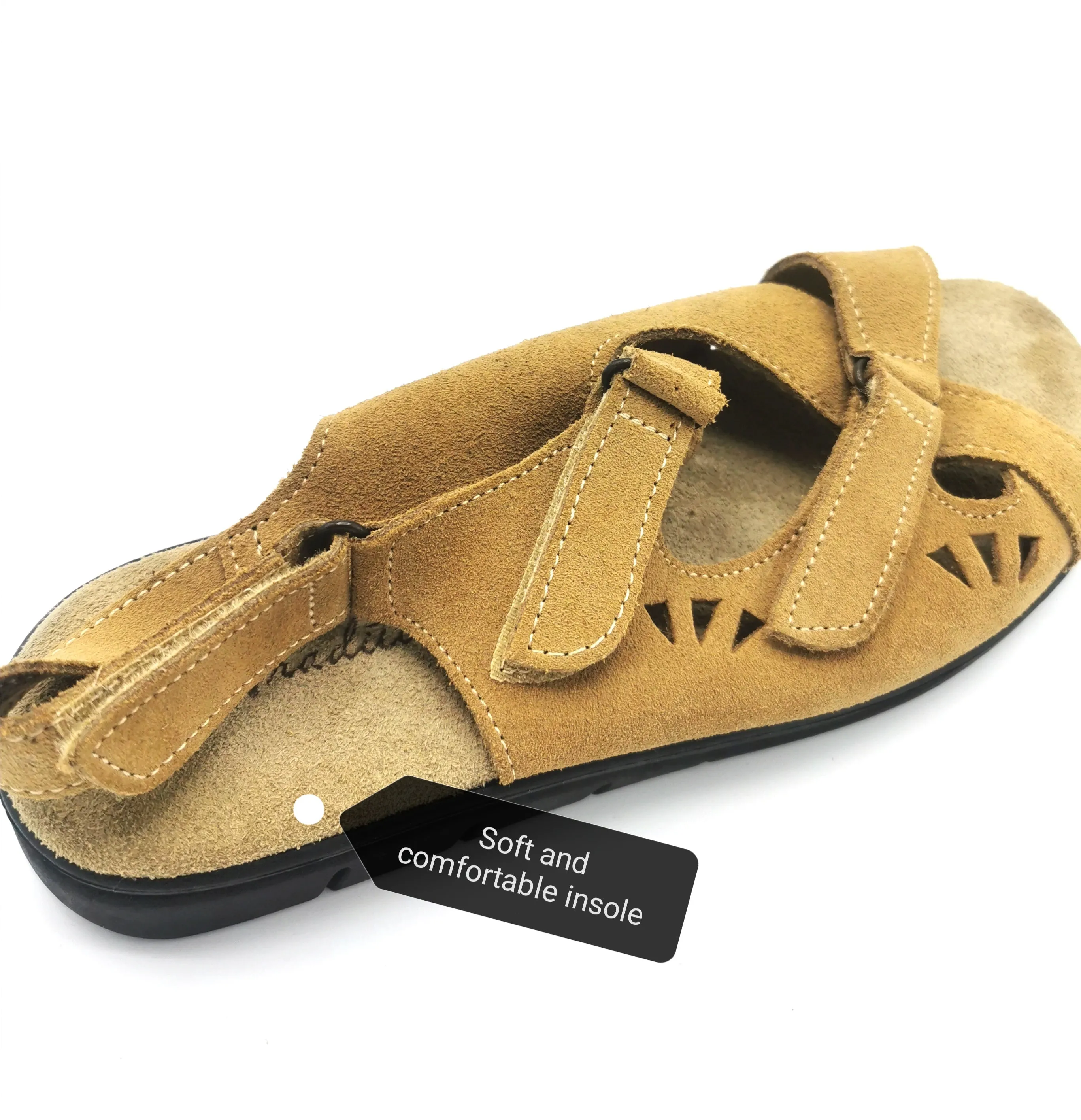WOMENS SIZE 7 B - TRADITIONS, Brown Leather Suede Sandals NWOT B26