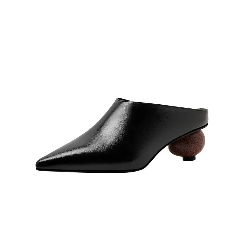 Zoei Sculptural Heeled Mules