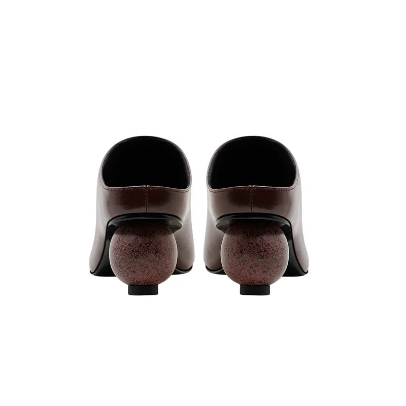 Zoei Sculptural Heeled Mules